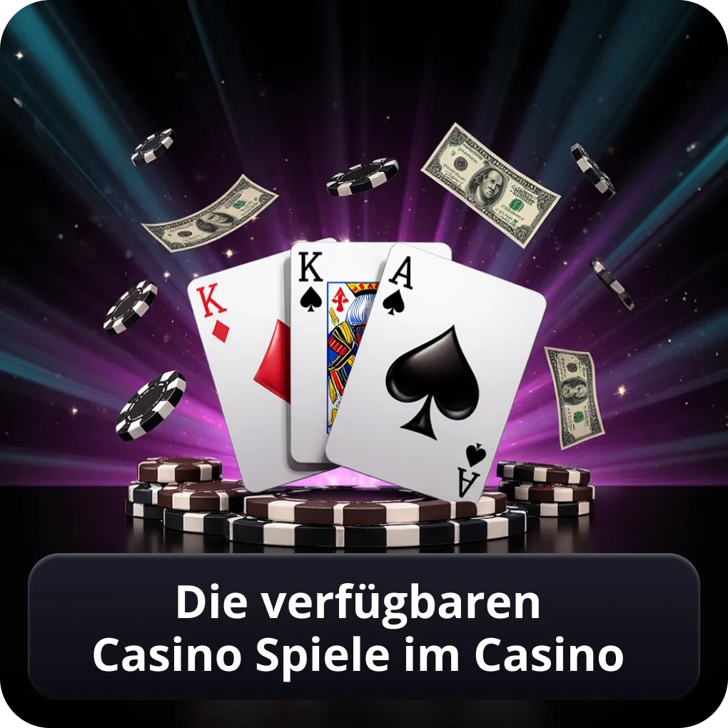 Die verfügbaren Casino Spiele im Casino