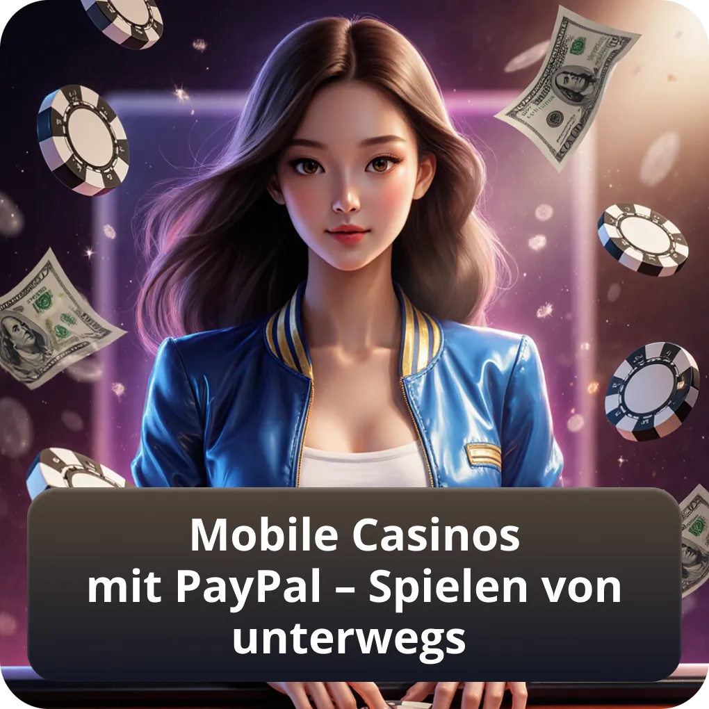Mobile Casinos mit PayPal Unterstützung für Gaming unterwegs auf Smartphone und Tablet