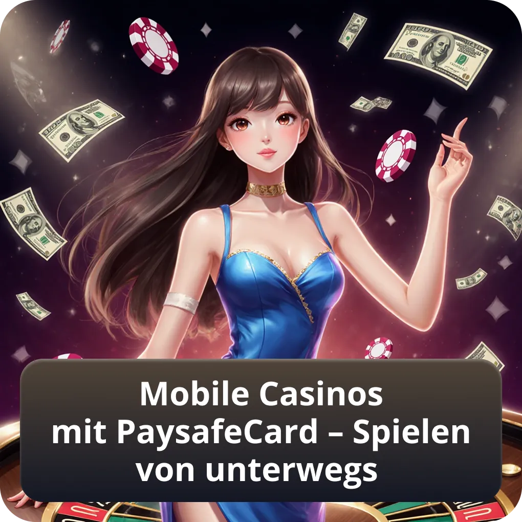 Unterwegs spielen mit PaysafeCard im Mobile Casino
