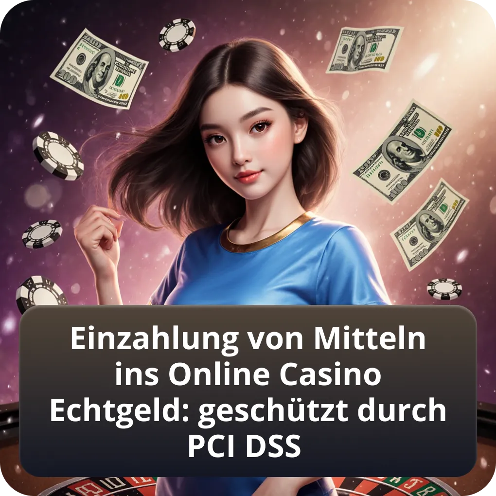 Sichere Einzahlung von Echtgeld ins Online Casino: PCI DSS-zertifizierter Schutz